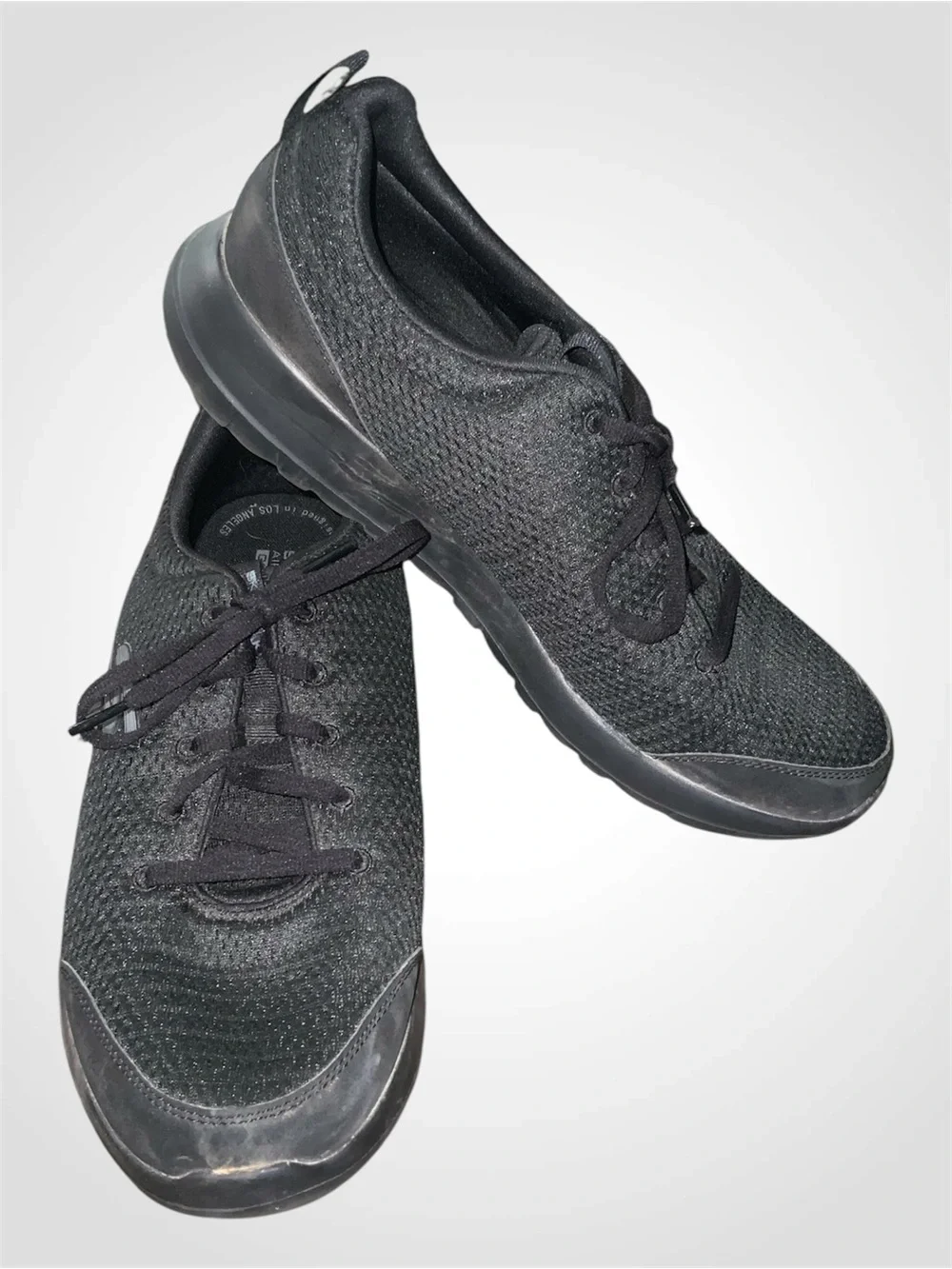Skechers Go Walk Men's Black Knit Lace-Up Athletic Sneakers - Size 11